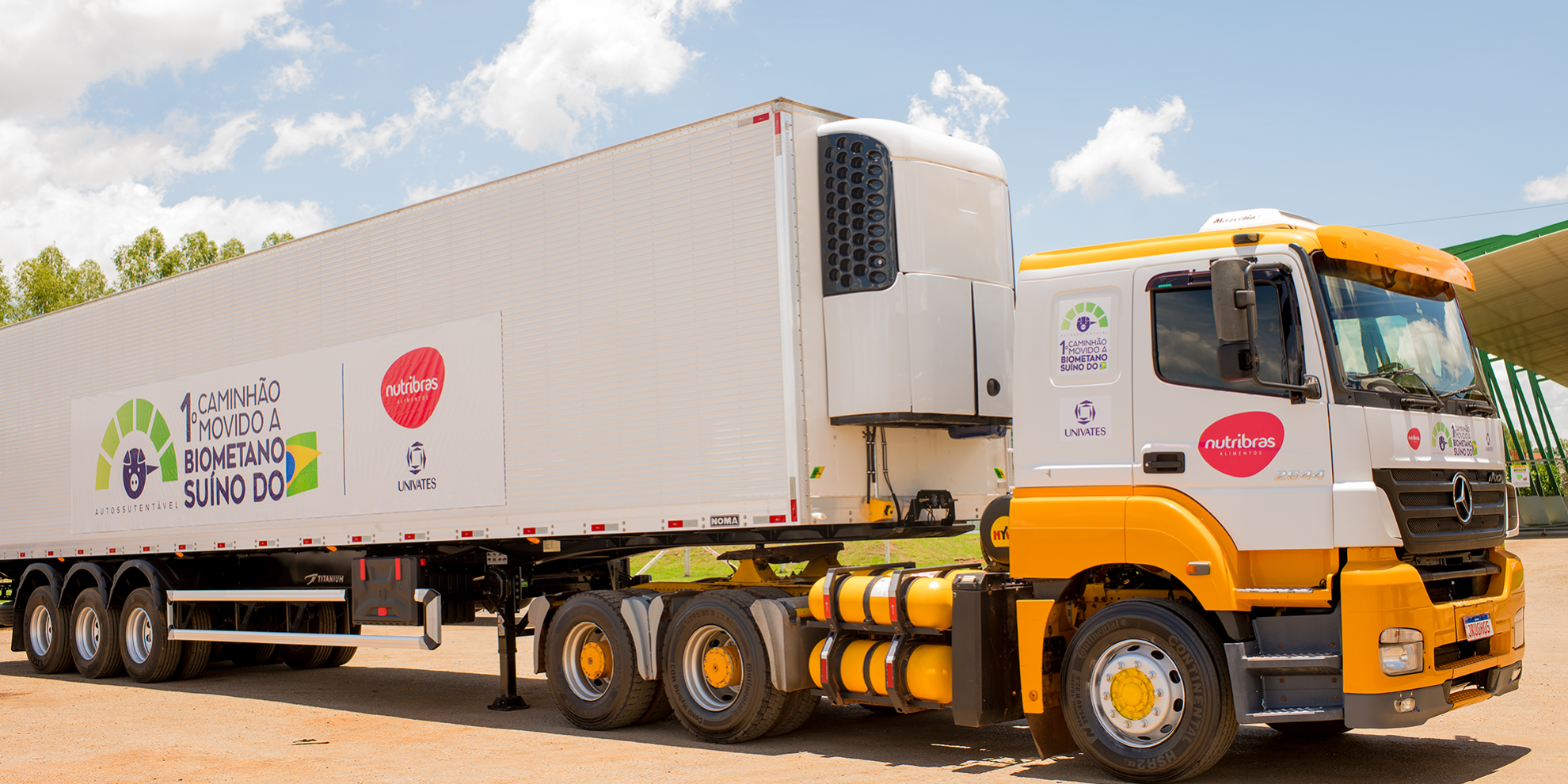 President of Brazil visits biomethane-powered truck project