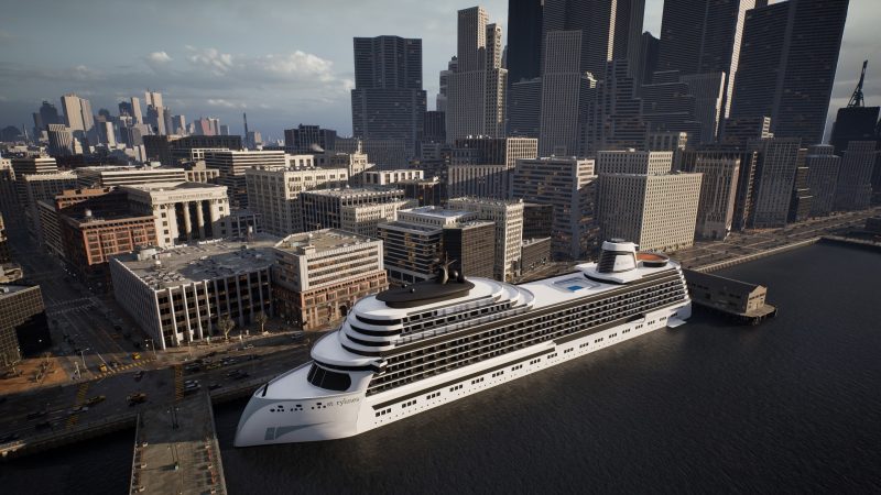 World’s first LNG-powered residential ship is under development