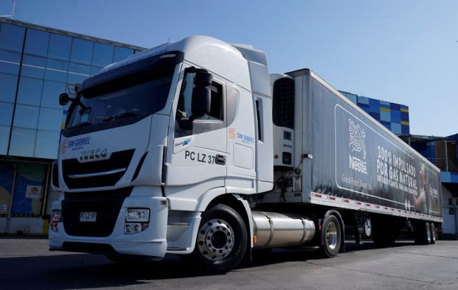 Nestlé Chile launches the largest fleet of LNG trucks in the country Nestlé Chile launches the largest fleet of LNG trucks in the country