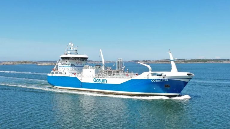 Sweden: Gasum performs 500th LNG bunkering with vessel Coralius