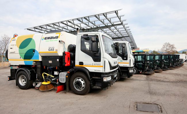 Mallorca municipal company adds two natural gas-powered sweeper trucks