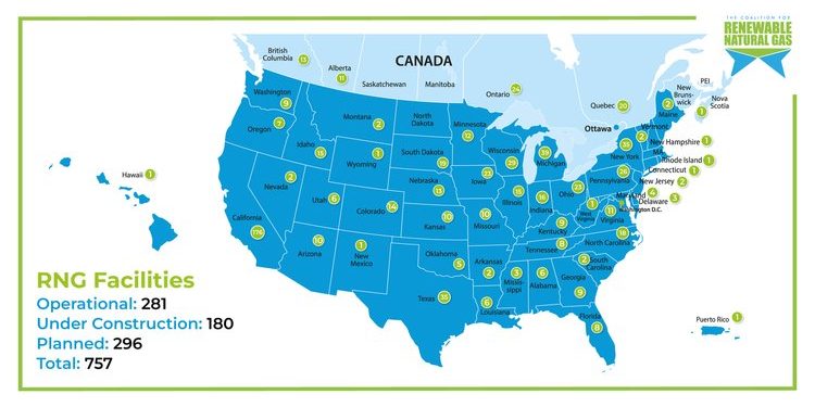 US: renewable natural gas accounted nearly 70% of on-road NGV fuel use in 2022 US: renewable natural gas accounted nearly 70% of on-road NGV fuel use in 2022